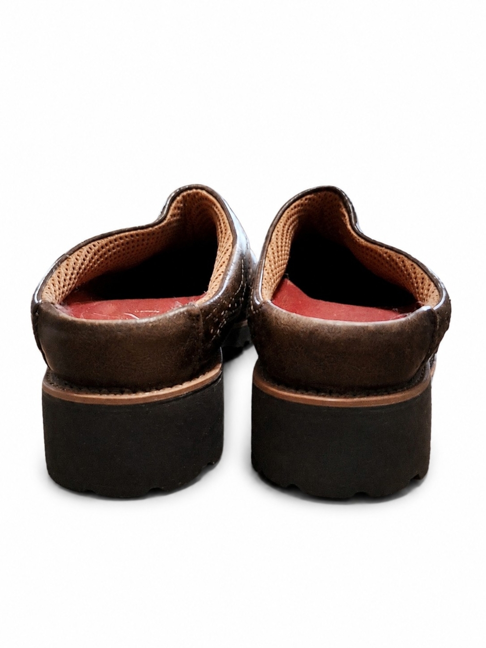 Twisted X Barn Burner Mule Clogs Women's Size 8 Brown Alligator Embossed Leather - Picture 7 of 15